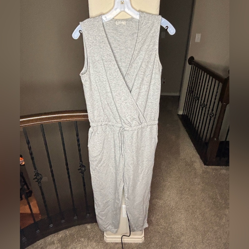 Barefoot Dreams Malibu Collection Luxe Jumpsuit Gray Size S Style #BDWMC1891